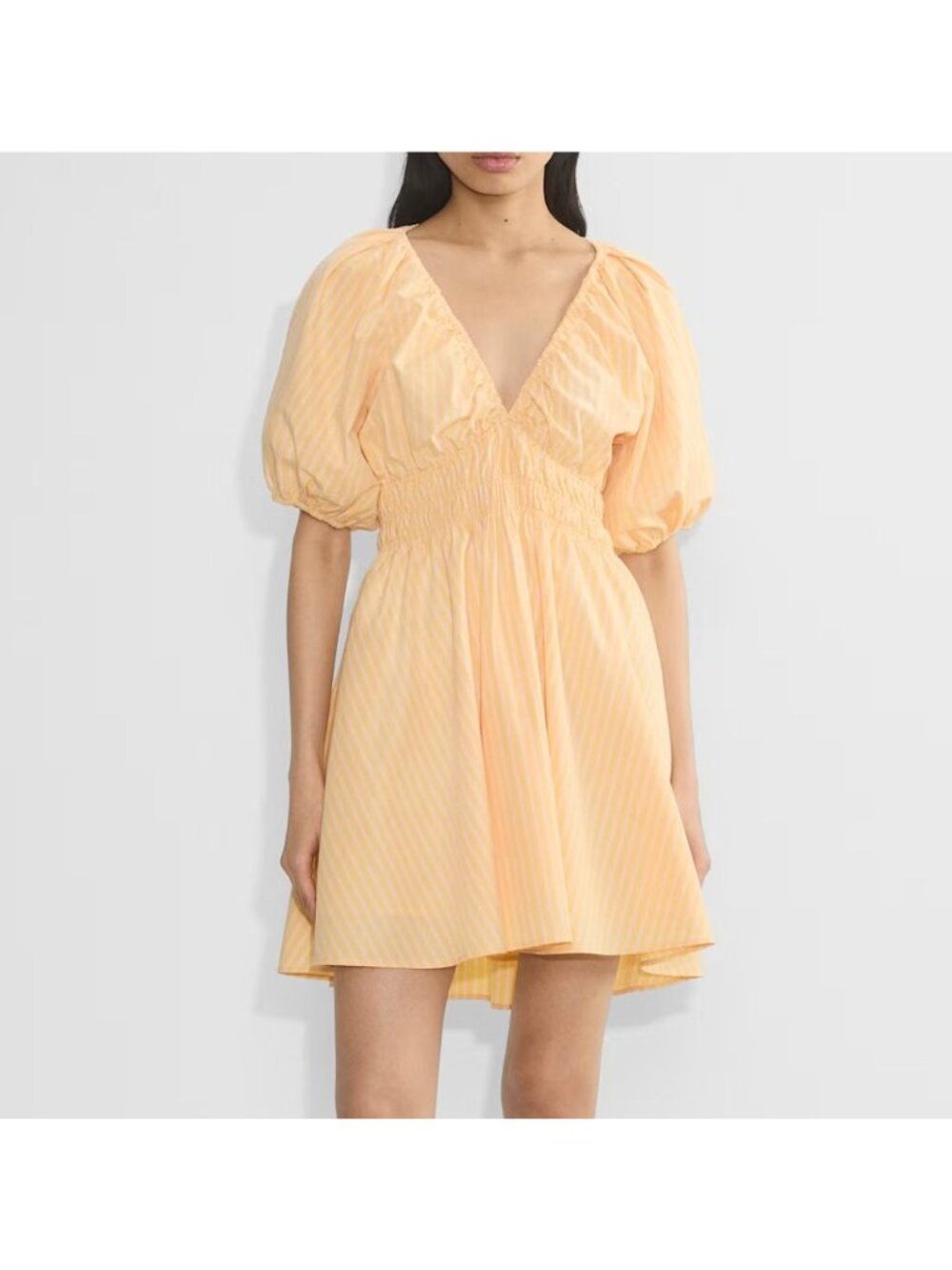 WILFRED mason poplin dress in yellow stripe size M